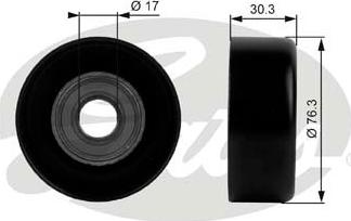 GATES-SEA T38006 - Паразитна / водеща ролка, пистов ремък vvparts.bg
