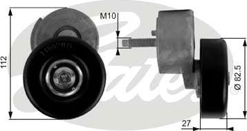 GATES-SEA T38146 - Ремъчен обтегач, пистов ремък vvparts.bg