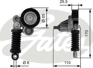 GATES-SEA T38348 - Ремъчен обтегач, пистов ремък vvparts.bg