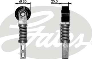 GATES-SEA T38355 - Ремъчен обтегач, пистов ремък vvparts.bg