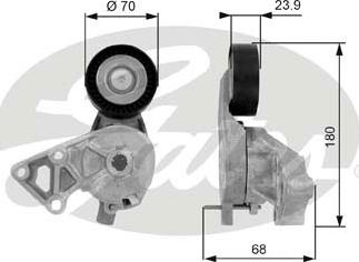 GATES-SEA T38307 - Ремъчен обтегач, пистов ремък vvparts.bg