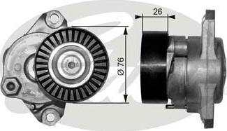 GATES-SEA T38319 - Ремъчен обтегач, пистов ремък vvparts.bg