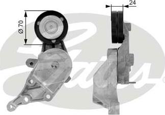 GATES-SEA T38387 - Ремъчен обтегач, пистов ремък vvparts.bg