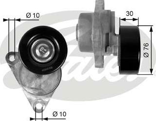 GATES-SEA T38376 - Ремъчен обтегач, пистов ремък vvparts.bg