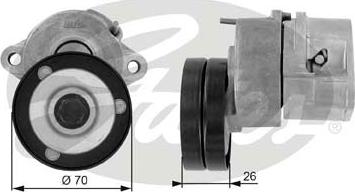 GATES-SEA T38213 - Ремъчен обтегач, пистов ремък vvparts.bg