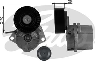 GATES-SEA T38223 - Ремъчен обтегач, пистов ремък vvparts.bg