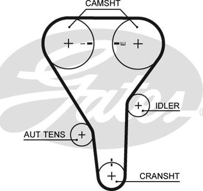 GATES-SEA T228 - Ангренажен ремък vvparts.bg