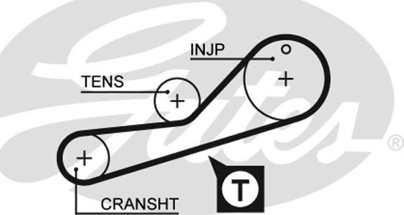 GATES-SEA T707 - Ангренажен ремък vvparts.bg