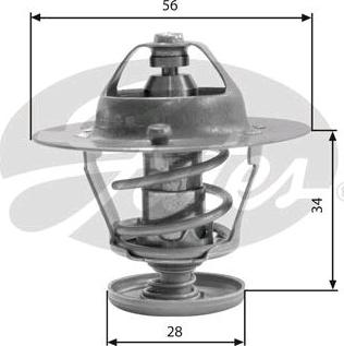 GATES-SEA TH31682G1 - Термостат, охладителна течност vvparts.bg