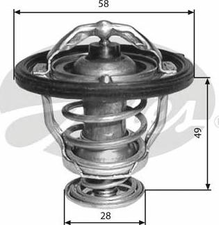 GATES-SEA TH33682G1 - Термостат, охладителна течност vvparts.bg