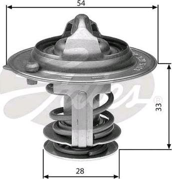 GATES-SEA TH29888G1 - Термостат, охладителна течност vvparts.bg