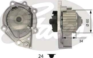 GATES-SEA WP0045 - Водна помпа vvparts.bg