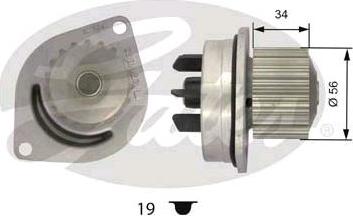 GATES-SEA WP0038 - Водна помпа vvparts.bg