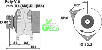 GECO A1415031 - Генератор vvparts.bg