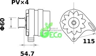 GECO A33871 - Генератор vvparts.bg