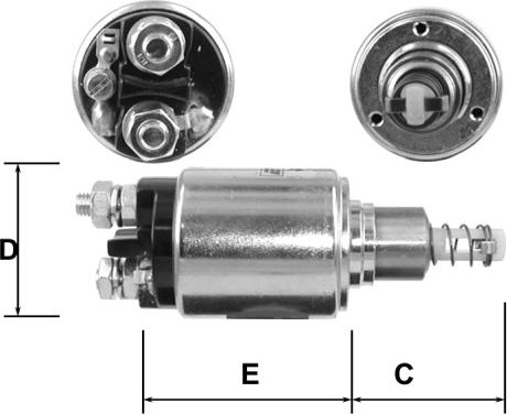 General Motors E3671 - Магнитен превключвател, стартер vvparts.bg