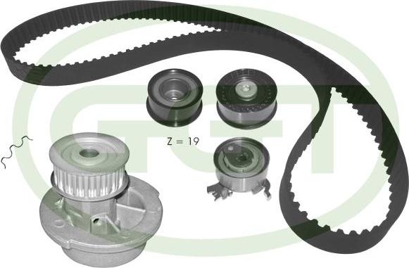 GGT KPA20124 - Водна помпа+ к-кт ангренажен ремък vvparts.bg