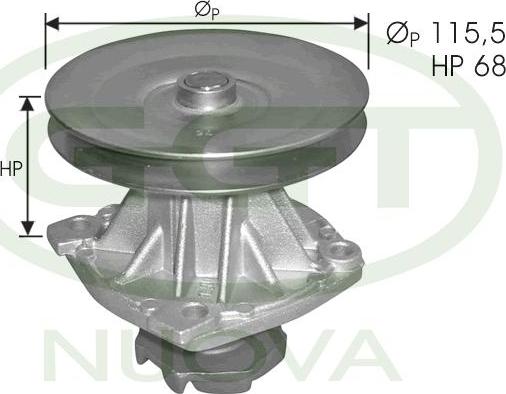 GGT PA00267 - Водна помпа vvparts.bg