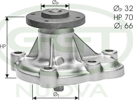 GGT PA10576 - Водна помпа vvparts.bg