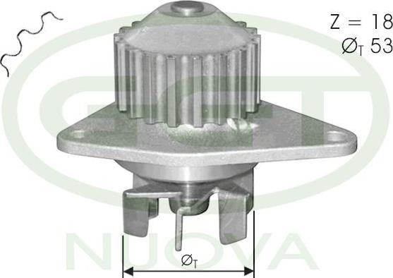 GGT PA10017 - Водна помпа vvparts.bg