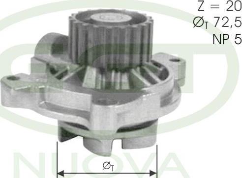 GGT PA10775 - Водна помпа vvparts.bg