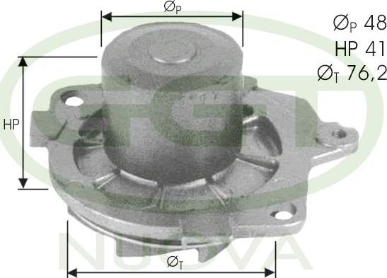 GGT PA11111 - Водна помпа vvparts.bg