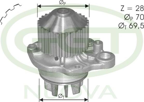 GGT PA11113 - Водна помпа vvparts.bg