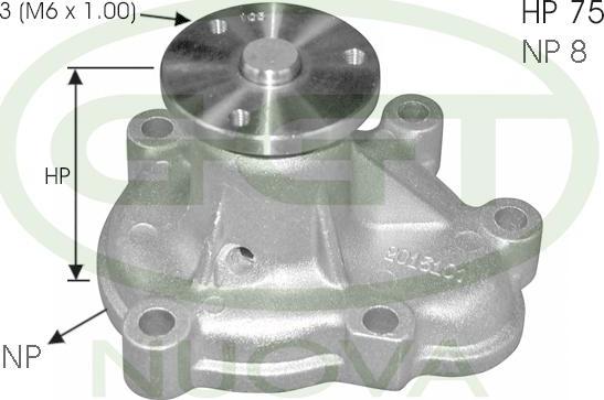 GGT PA12613 - Водна помпа vvparts.bg