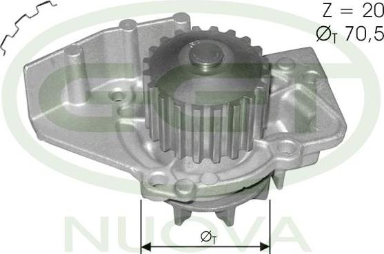 GGT PA12049 - Водна помпа vvparts.bg