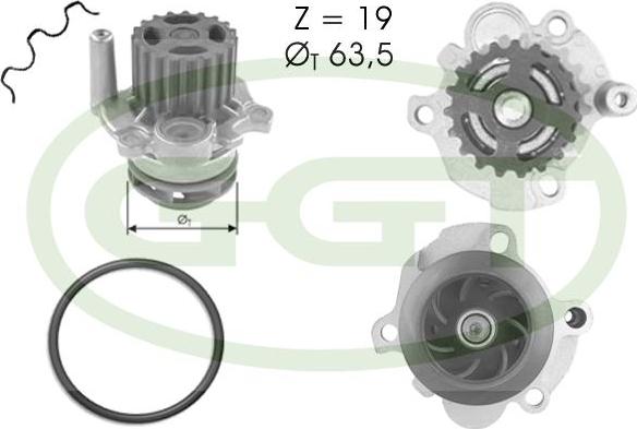 GGT PA12399 - Водна помпа vvparts.bg