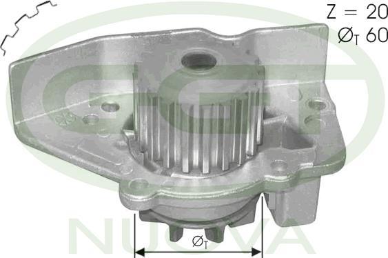 GGT PA12333 - Водна помпа vvparts.bg