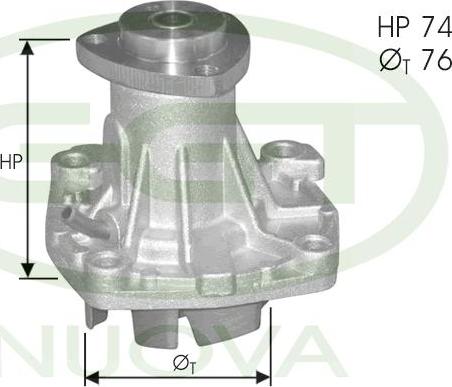 GGT PA12299 - Водна помпа vvparts.bg