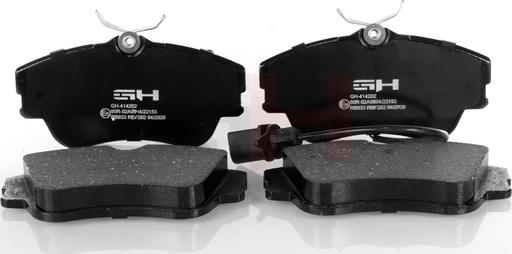 GH GH-414202 - Комплект спирачно феродо, дискови спирачки vvparts.bg