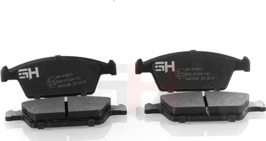 GH GH-415001 - Комплект спирачно феродо, дискови спирачки vvparts.bg