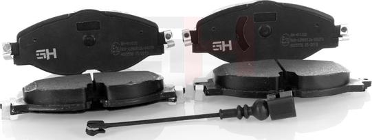 GH GH-410222 - Комплект спирачно феродо, дискови спирачки vvparts.bg