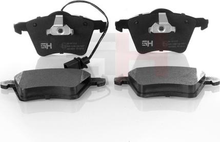 GH GH-411010 - Комплект спирачно феродо, дискови спирачки vvparts.bg