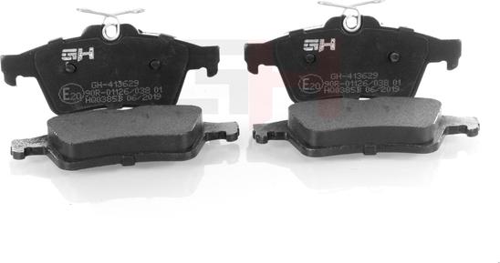 GH GH-413629 - Комплект спирачно феродо, дискови спирачки vvparts.bg