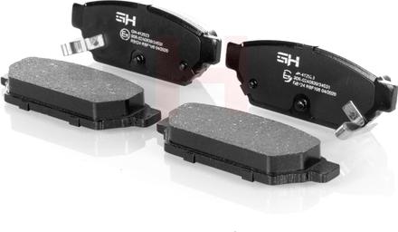 GH GH-412523 - Комплект спирачно феродо, дискови спирачки vvparts.bg