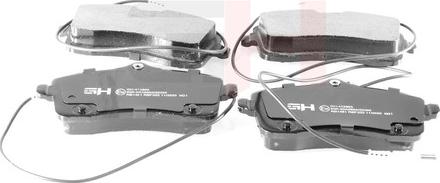 GH GH-412803 - Комплект спирачно феродо, дискови спирачки vvparts.bg