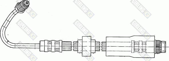 Girling 9002542 - Спирачен маркуч vvparts.bg