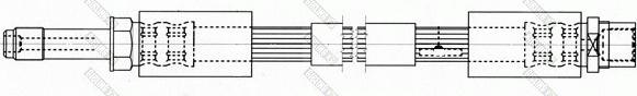 Girling 9002553 - Спирачен маркуч vvparts.bg