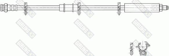 Girling 9002190 - Спирачен маркуч vvparts.bg