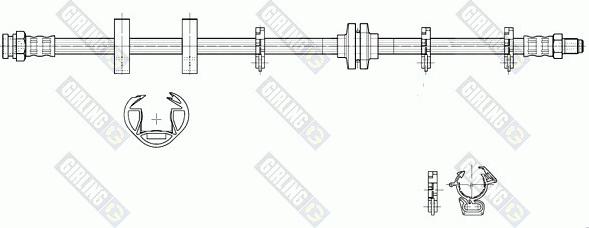 Girling 9002187 - Спирачен маркуч vvparts.bg