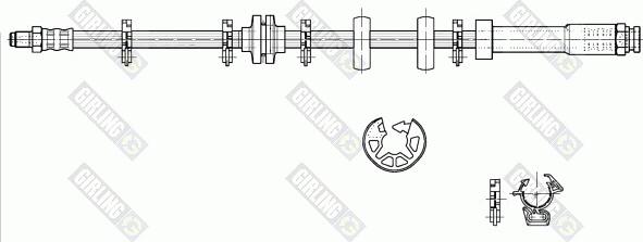 Girling 9002297 - Спирачен маркуч vvparts.bg