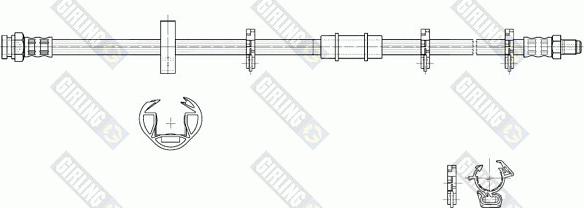 Girling 9002243 - Спирачен маркуч vvparts.bg