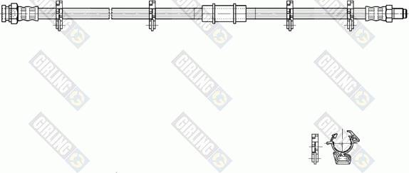 Girling 9002269 - Спирачен маркуч vvparts.bg