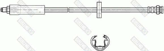 Girling 9002282 - Спирачен маркуч vvparts.bg