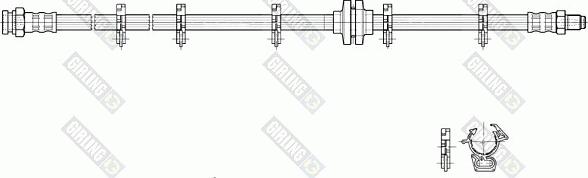 Girling 9002225 - Спирачен маркуч vvparts.bg