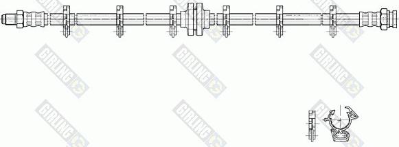 Girling 9002223 - Спирачен маркуч vvparts.bg