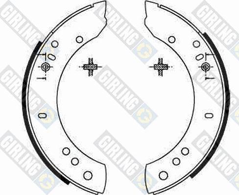 Girling 5160821 - Комплект спирачна челюст vvparts.bg